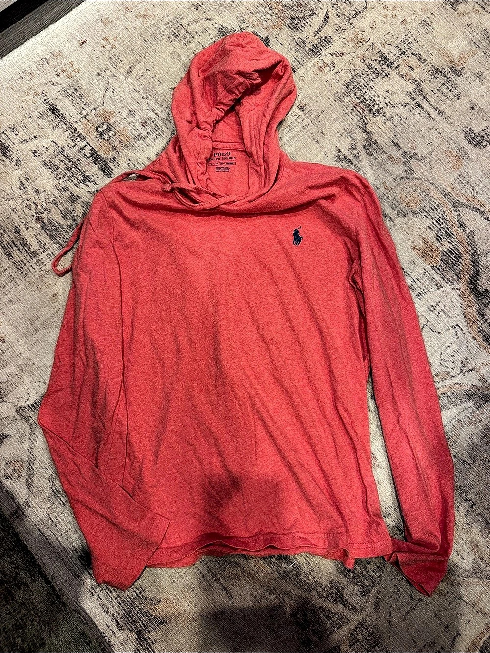Polo Ralph Lauren Long-Sleeve Jersey Hoodie Men's Salmon